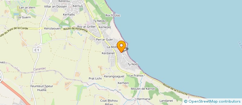 localisation de l'entreprise S.C.I LITTORAL  CARANTEC