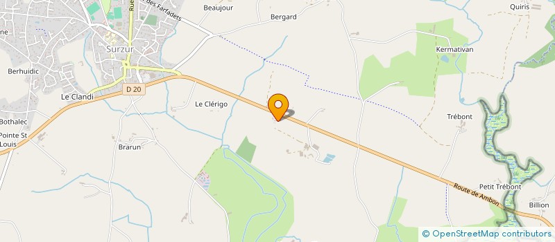 localisation de l'entreprise S.C.I. LIZEG  SURZUR