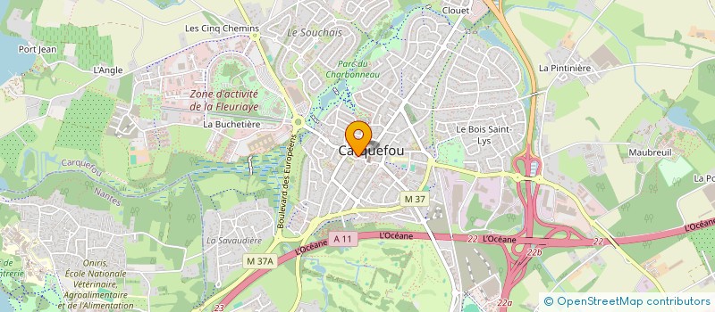 localisation de l'entreprise S.C.I. LL CHANOINE LE CORVEC  CARQUEFOU