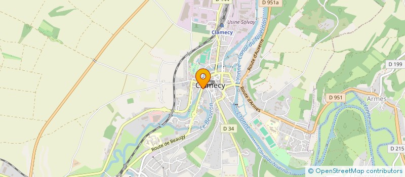 localisation de l'entreprise S.C.I.LL J ET F à CLAMECY