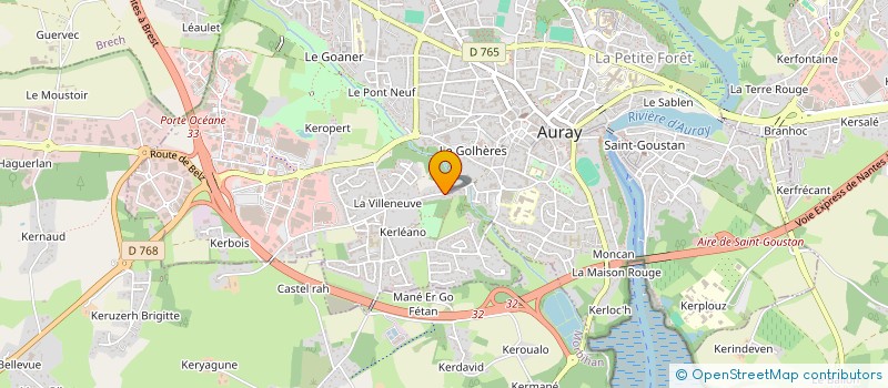 localisation de l'entreprise S.C.I. LOCQUIREC à AURAY