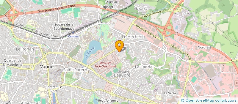 localisation de l'entreprise S.C.I. LONGBEACH à VANNES