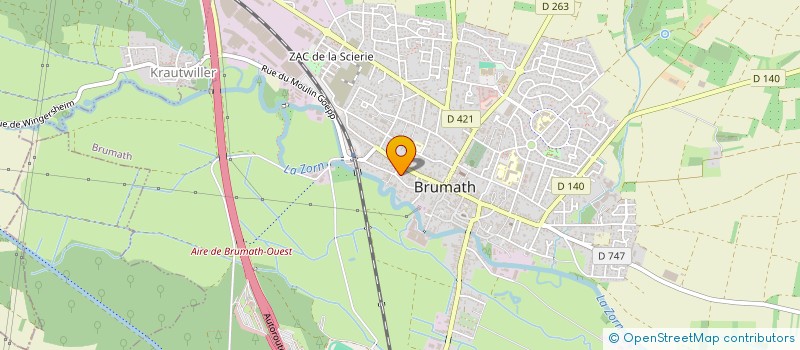 localisation de l'entreprise S.C.I. LOTUS  BRUMATH