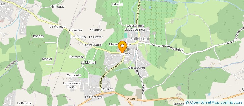 localisation de l'entreprise S.C.I. LOUANE à SALLEBŒUF