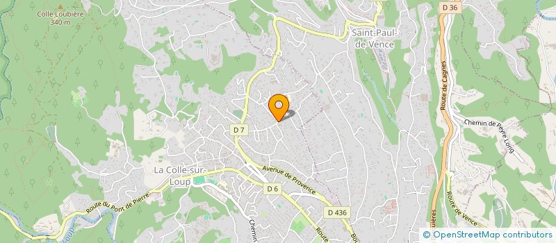 localisation de l'entreprise S.C.I. LOUDAN  LA COLLE-SUR-LOUP