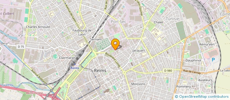 localisation de l'entreprise S.C.I. LOUISE  REIMS