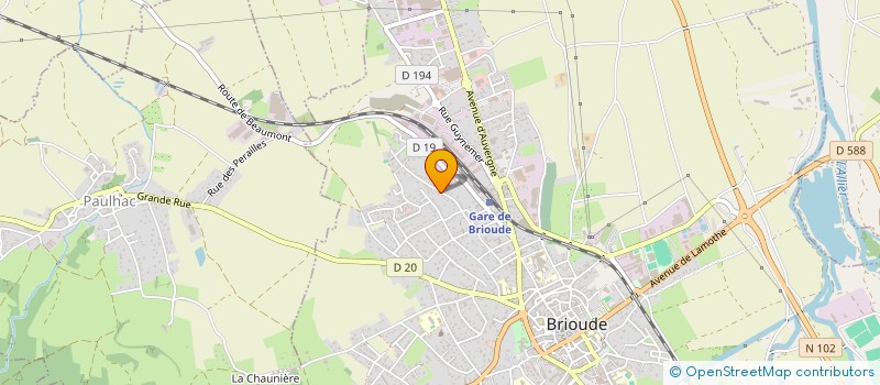 localisation de l'entreprise S.C.I. LOVISE  BRIOUDE