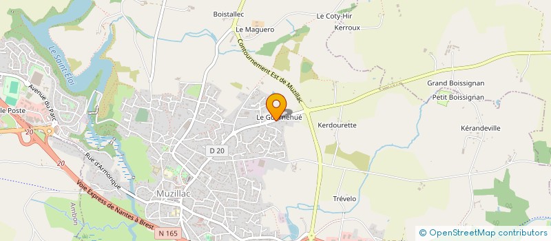 localisation de l'entreprise S.C.I. LRST  MUZILLAC