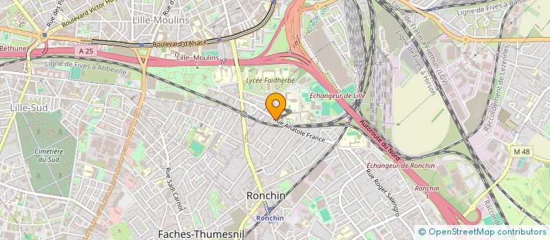 localisation de l'entreprise S.C.I LUDOMAG  RONCHIN