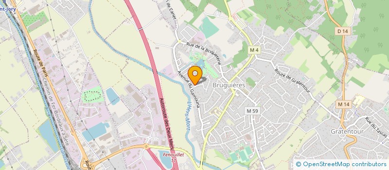 localisation de l'entreprise S.C.I LUNESS  BRUGUIERES