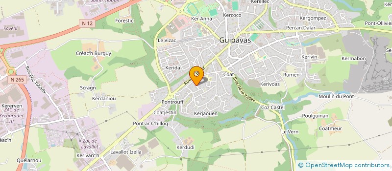 localisation de l'entreprise S.C.I. LYS  GUIPAVAS