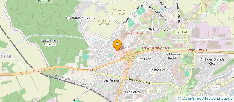 localisation de l'entreprise S.C.I.LYS HOTEL  DREUX