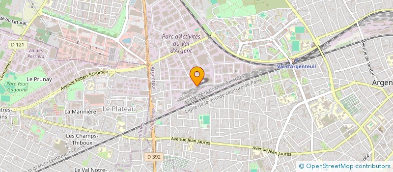 localisation de l'entreprise S C I M  ARGENTEUIL