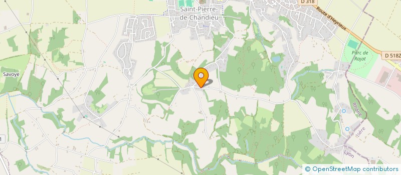 localisation de l'entreprise S.C.I. M.A.C.E.  SAINT-PIERRE-DE-CHANDIEU