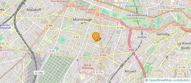 localisation de l'entreprise S.C.I. M.A.Z  MONTROUGE