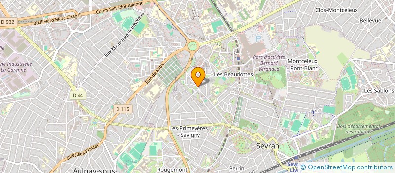 localisation de l'entreprise S.C.I. M'BAREK  SEVRAN