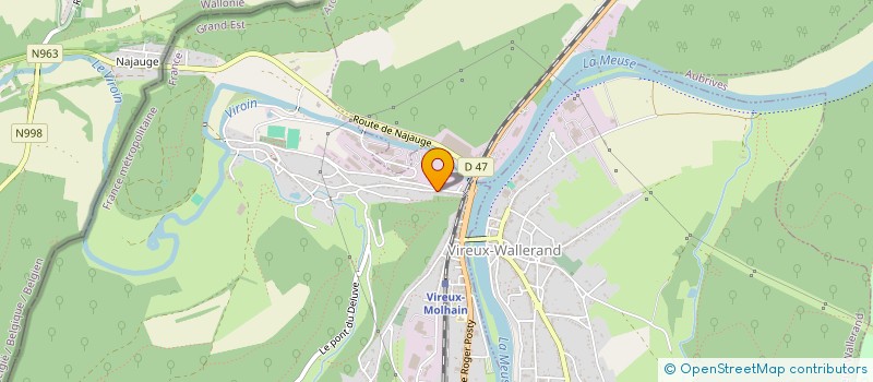 localisation de l'entreprise S.C.I.  M.C  VIREUX-MOLHAIN