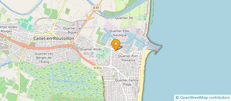 localisation de l'entreprise S.C.I M.C.T.S.  CANET-EN-ROUSSILLON