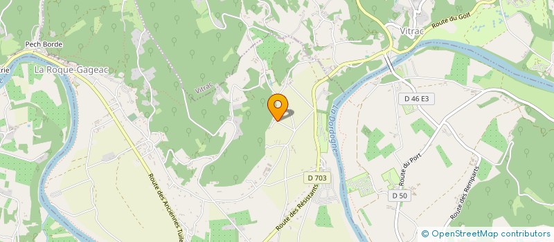 localisation de l'entreprise S.C.I M IMMO  LA ROQUE-GAGEAC