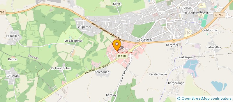 localisation de l'entreprise S.C.I. M.K.B.  SARZEAU