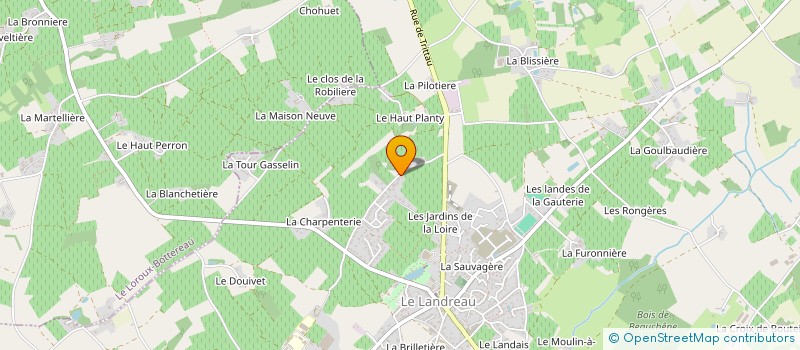 localisation de l'entreprise S.C.I. M.L.E.H.  LE LANDREAU