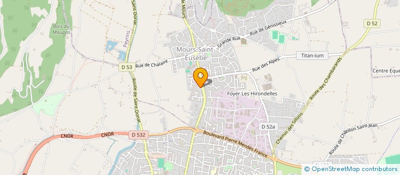 localisation de l'entreprise S.C.I M. MADACI  MOURS-SAINT-EUSEBE