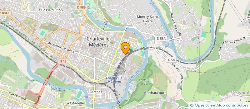 localisation de l'entreprise S.C.I. M.R.  CHARLEVILLE-MEZIERES