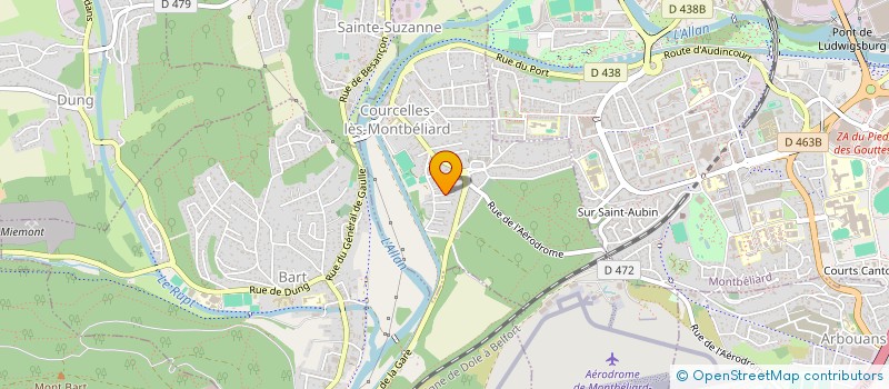 localisation de l'entreprise S.C.I M.S  COURCELLES-LES-MONTBELIARD