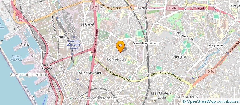 localisation de l'entreprise S.C.I M.Y.E à MARSEILLE 14EME