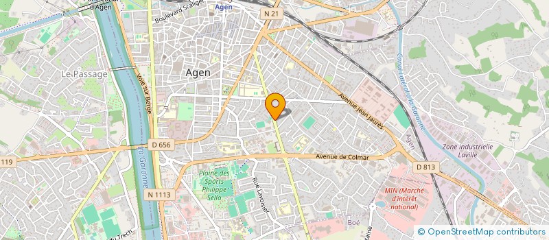 localisation de l'entreprise S.C.I. M2FP IMMO  AGEN