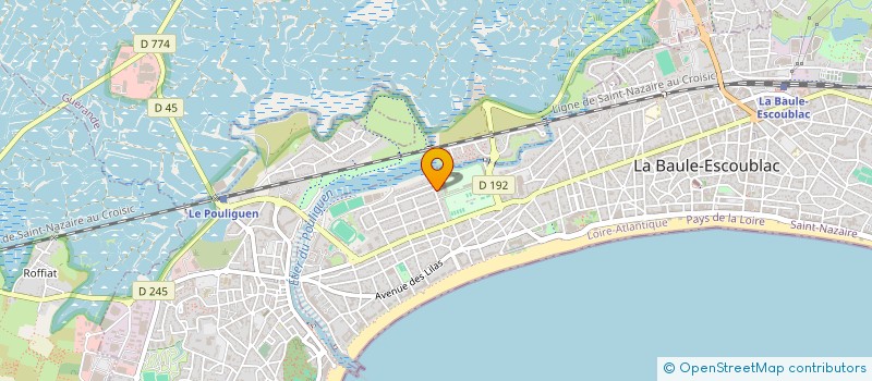 localisation de l'entreprise S.C.I.M3  LA BAULE-ESCOUBLAC