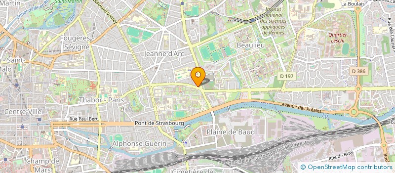 localisation de l'entreprise S.C.I. MAB-BIHAN  RENNES