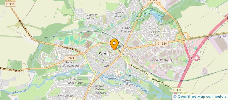 localisation de l'entreprise S.C.I. MABA  SENLIS