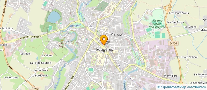 localisation de l'entreprise S.C.I. MAC 3  FOUGERES