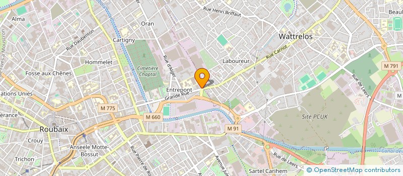 localisation de l'entreprise S.C.I. MACEDO INVESTISSEMENT  ROUBAIX