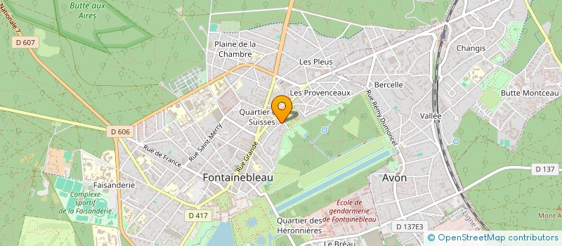 localisation de l'entreprise S.C.I. MADOZZ  FONTAINEBLEAU