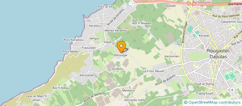 localisation de l'entreprise S.C.I. MAGENTA 21  PLOUGASTEL-DAOULAS