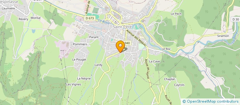 localisation de l'entreprise S.C.I MAGHDELEINE  SAINT-CERE