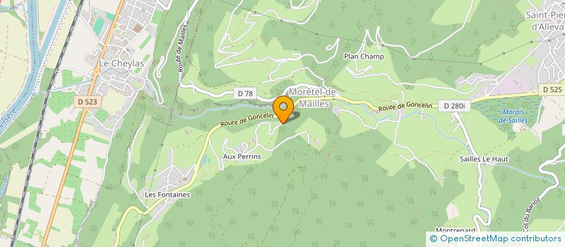 localisation de l'entreprise S.C.I MAGNA VILLA  CRETS EN BELLEDONNE