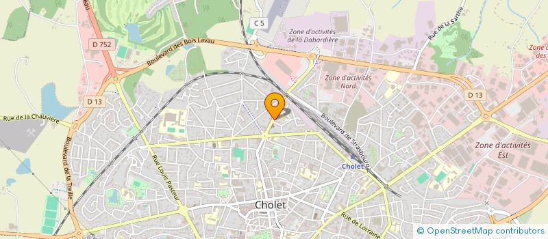 localisation de l'entreprise S.C.I. MAGONDOL à CHOLET