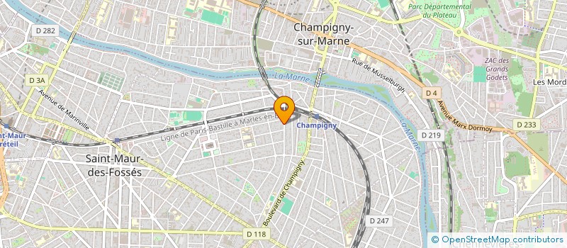 localisation de l'entreprise S.C.I. MAHA à SAINT-MAUR-DES-FOSSES