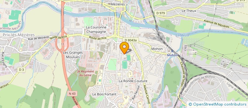 localisation de l'entreprise S.C.I. MAHAVORY-MAZARS  CHARLEVILLE-MEZIERES