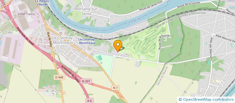 localisation de l'entreprise S.C.I. MAHECHRIS  LE COUDRAY-MONTCEAUX