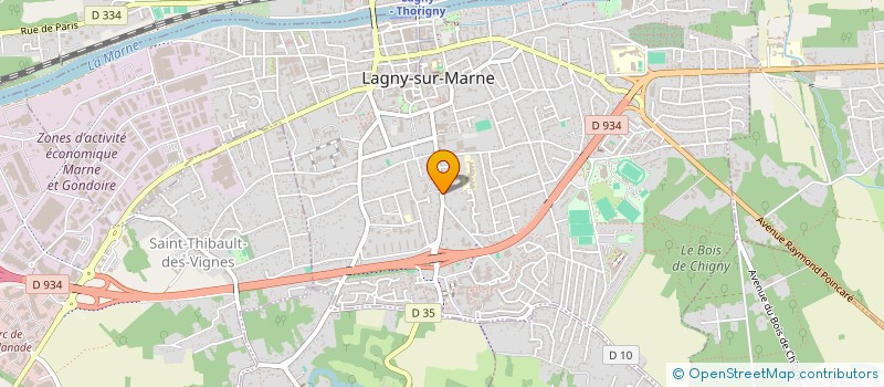 localisation de l'entreprise S.C.I. MAINE ET SAONE  LAGNY-SUR-MARNE