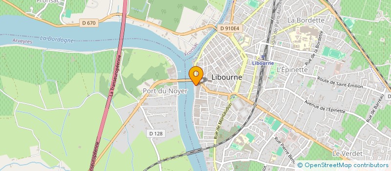 localisation de l'entreprise S.C.I. MAISON DE LAVAUX  LIBOURNE