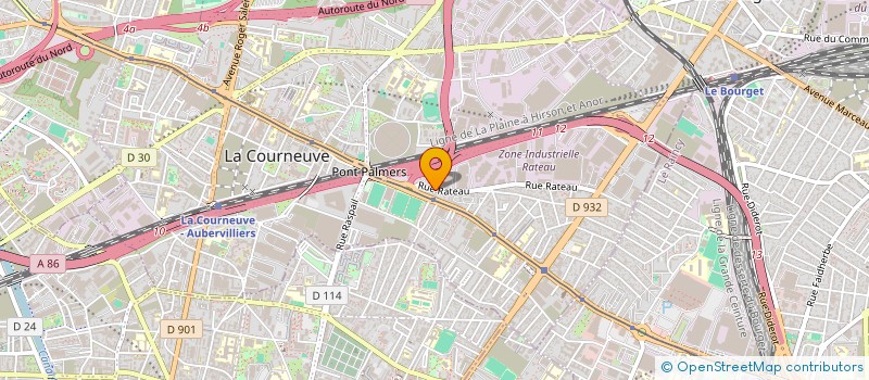 localisation de l'entreprise S.C.I MAJA & MARKO à LA COURNEUVE