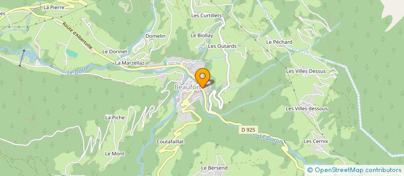 localisation de l'entreprise S.C.I MAJEANNE IMMOBILIER  BEAUFORT