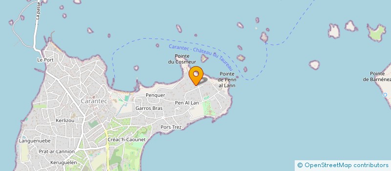 localisation de l'entreprise S.C.I. MAJU  CARANTEC