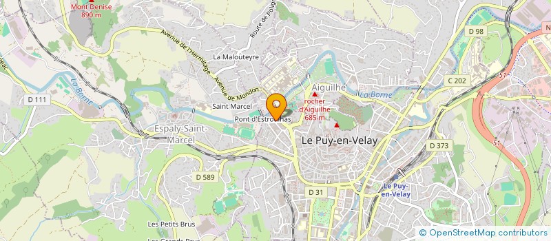 localisation de l'entreprise S.C.I MAJUDE  LE PUY-EN-VELAY