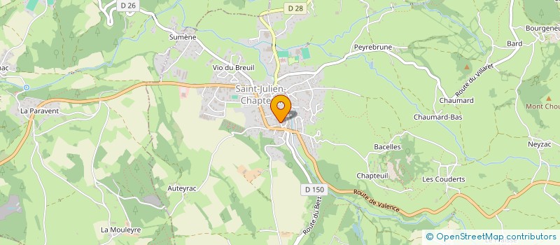 localisation de l'entreprise S.C.I. MALLET  SAINT-JULIEN-CHAPTEUIL